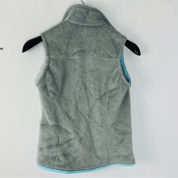 Patagonia Size XS Women's Synchilla Grey Turquoise Vest GSB - Picture 8 of 8